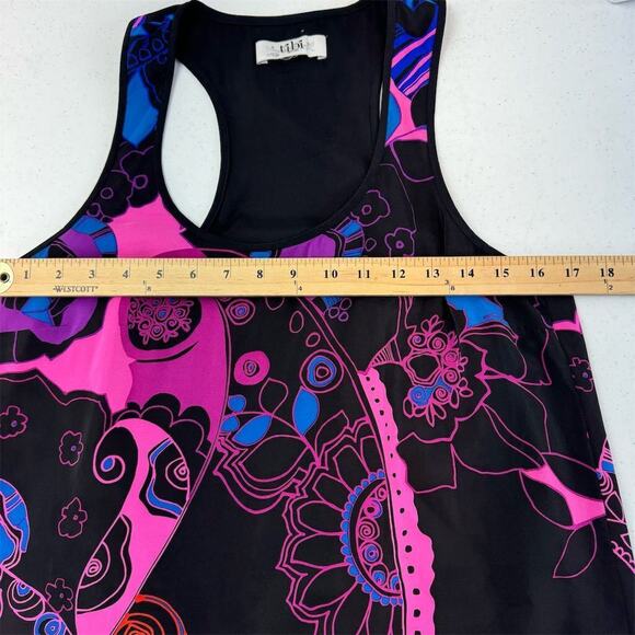 Tibi New York Women's M‎ Multicolor Geometric Halter Bubble Hem Dress - Picture 9 of 11